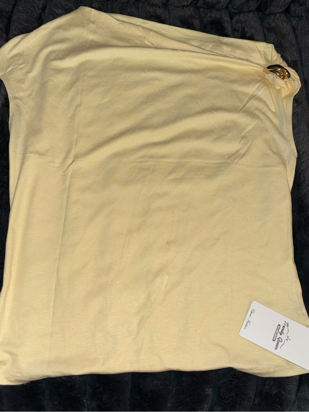 Trendy Queen pale yellow shirt